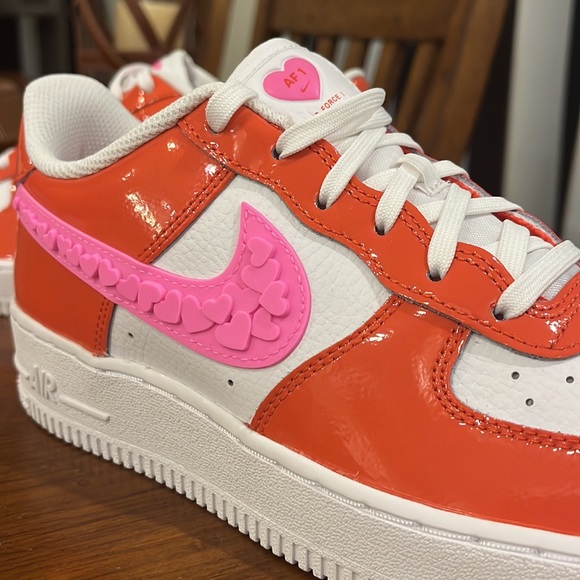 Nike Air Force 1 LV8 Valentines Day Heart Shoes Sneakers GS Youth 6 Women’s 7.5 - Picture 11 of 16